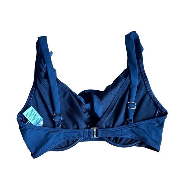 ralph lauren Ruffle Trim V Neck Bikini Top - Picture 2 of 7